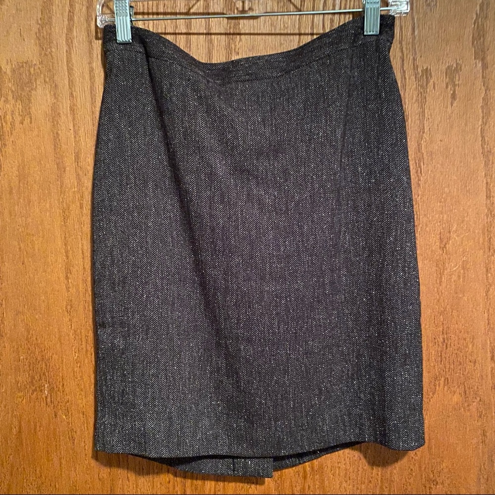 Loft Brown Pencil Skirt